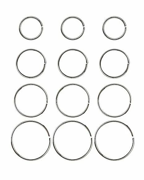 Coupon ❤️ Multi-Pack Hoop Nose Rings - 12 Pack 🤩 7 Coupon ❤️ Multi-Pack Hoop Nose Rings - 12 Pack 🤩 - Image 5