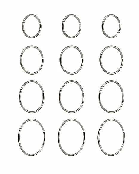 Coupon ❤️ Multi-Pack Hoop Nose Rings - 12 Pack 🤩 8 Coupon ❤️ Multi-Pack Hoop Nose Rings - 12 Pack 🤩 - Image 6