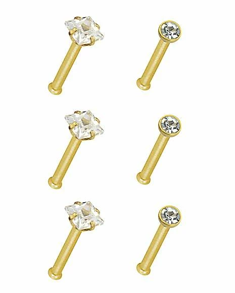 Cheap β CZ Stud Nose Rings - 6 Pack π€© 5 Cheap β CZ Stud Nose Rings - 6 Pack π€© - Image 3