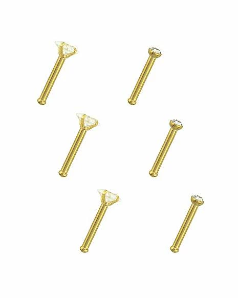 Cheap β CZ Stud Nose Rings - 6 Pack π€© 6 Cheap β CZ Stud Nose Rings - 6 Pack π€© - Image 4