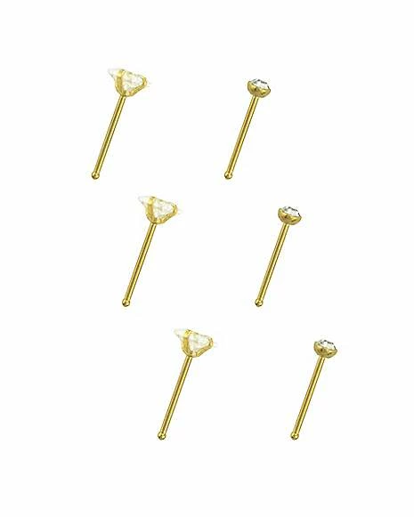 Cheap β CZ Stud Nose Rings - 6 Pack π€© 8 Cheap β CZ Stud Nose Rings - 6 Pack π€© - Image 6
