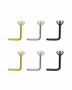 Buy π₯ Multi-Pack Gem L-Bend Nose Rings - 6 Pack β 11 Buy π₯ Multi-Pack Gem L-Bend Nose Rings - 6 Pack β -Playboy Shop 03559630 b