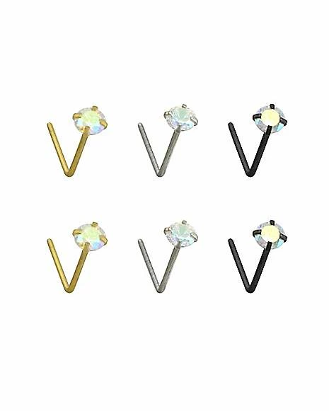 Buy π₯ Multi-Pack Gem L-Bend Nose Rings - 6 Pack β 7 Buy π₯ Multi-Pack Gem L-Bend Nose Rings - 6 Pack β - Image 5