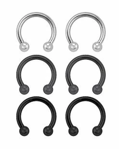 Outlet 🔔 Horseshoe Rings - 6 Pack ⭐ -Playboy Shop 03559796 a