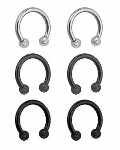 Outlet 🔔 Horseshoe Rings - 6 Pack ⭐ -Playboy Shop 03559796 b