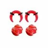 Deals 🌟 Multi-Pack Red Plugs and Pinchers - 2 Pair 😍 1 Deals 🌟 Multi-Pack Red Plugs and Pinchers - 2 Pair 😍 -Playboy Shop 03563004 a