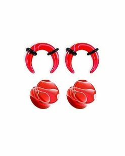 Deals 🌟 Multi-Pack Red Plugs and Pinchers - 2 Pair 😍
