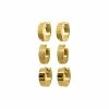 Discount ⌛ Goldtone Huggie Hoop Earrings 3 Pair - 18 Gauge 🛒 -Playboy Shop 03563202 a