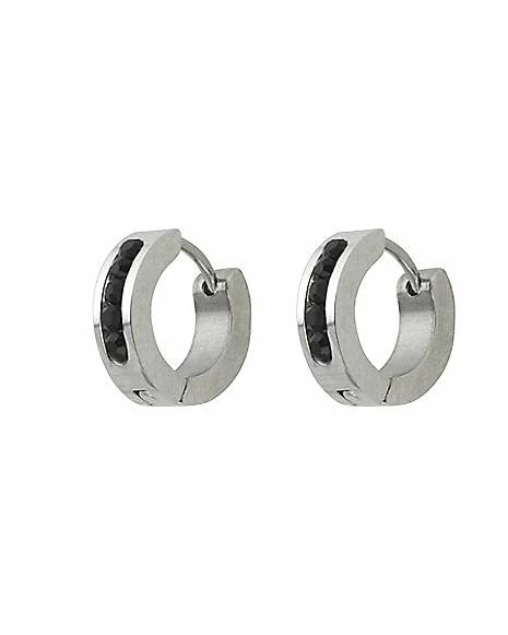 Brand new π Black CZ Huggie Earrings - 18 Gauge βοΈ 4 Brand new π Black CZ Huggie Earrings - 18 Gauge βοΈ - Image 2