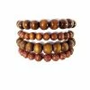 Cheapest ⌛ Wood Beaded Bracelets - 4 Pack 🌟