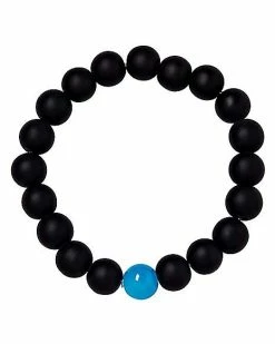 Promo 🔔 Blue and Black Long Distance Beaded Bracelets - 2 Pack ⌛ -Playboy Shop 03571213 c