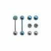 Cheap 🛒 Multi-Pack CZ Barbells with Extra Balls 2 Pack - 14 Gauge ✔️ -Playboy Shop 03571858 a