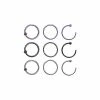 Outlet π Multi-Pack Glitter Hoop Nose Rings 9 Pack - 20 Gauge π 2 Outlet π Multi-Pack Glitter Hoop Nose Rings 9 Pack - 20 Gauge π -Playboy Shop 03572369 a