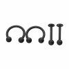 Brand new π― Multi-Pack Matte Black Labret Lip Rings 4 Pack - 16 Gauge β 1 Brand new π― Multi-Pack Matte Black Labret Lip Rings 4 Pack - 16 Gauge β -Playboy Shop 03573029 a