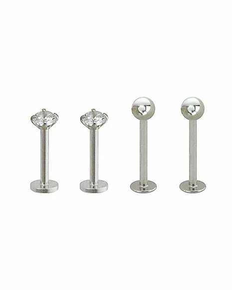 Best reviews of π Multi-Pack CZ Labret Lip Rings 4 Pack - 16 Gauge π₯° 4 Best reviews of π Multi-Pack CZ Labret Lip Rings 4 Pack - 16 Gauge π₯° - Image 2