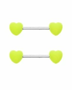 Deals β Yellow Heart Nipple Barbells - 14 Gauge π₯ 9 Deals β Yellow Heart Nipple Barbells - 14 Gauge π₯ -Playboy Shop 03573656 d