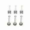Discount π€© Multi-Pack CZ Bone Nose Rings 6 Pack - 20 Gauge π 2 Discount π€© Multi-Pack CZ Bone Nose Rings 6 Pack - 20 Gauge π -Playboy Shop 03575644 a