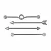 Brand new 👏 Multi-Pack Glitter Arrow Industrial Barbells 4 Pack - 14 Gauge 🥰 -Playboy Shop 03575834 a