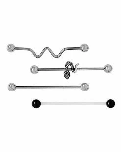 Budget 👏 Multi-Pack Snake Industrial Barbells 4 Pack - 14 Gauge 😉