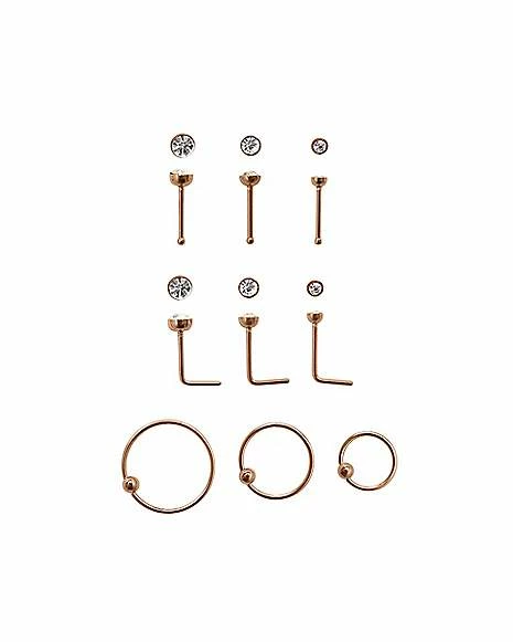 Best reviews of π₯ Multi-Pack Rose Goldtone CZ Nose Rings 9 Pack - 22 Gauge π 3 Best reviews of π₯ Multi-Pack Rose Goldtone CZ Nose Rings 9 Pack - 22 Gauge π