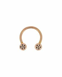 Best reviews of 😍 Rose Goldtone Pentagram Horseshoe Ring - 16 Gauge ✨