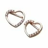 Best Sale ✨ Goldtone CZ Heart Nipple Shields - 14 Gauge 🧨 -Playboy Shop 03601622 a
