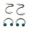 Buy π Multi-Pack Twisted Spiked Barbells and CZ Captive Rings 2 Pair - 16 Gauge β¨ 2 Buy π Multi-Pack Twisted Spiked Barbells and CZ Captive Rings 2 Pair - 16 Gauge β¨ -Playboy Shop 03601671 a
