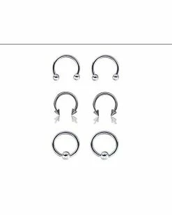 Cheap 😍 Silvertone Horseshoe - 3 Pair 🎁 -Playboy Shop 03603487 b