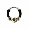 Top 10 π Goldtone CZ Sunflower Clicker Septum Ring - 16 Gauge π 2 Top 10 π Goldtone CZ Sunflower Clicker Septum Ring - 16 Gauge π -Playboy Shop 03612090 a