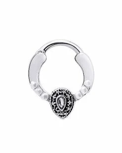 Flash Sale 🔥 CZ Teardrop Clicker Septum Ring - 16 Gauge ❤️