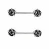 Cheap 🧨 Pentagram Nipple Barbells - 14 Gauge ⌛ 2 Cheap 🧨 Pentagram Nipple Barbells - 14 Gauge ⌛ -Playboy Shop 03612306 a
