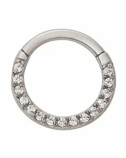 Hot Sale ⌛ CZ Segment Hinged Hoop Ring - 16 Gauge ✨