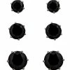 Cheapest ⌛ Multi-Pack CZ Black Stud Earrings 3 Pair - 20 Gauge ❤️ 2 Cheapest ⌛ Multi-Pack CZ Black Stud Earrings 3 Pair - 20 Gauge ❤️ -Playboy Shop 03618154 a