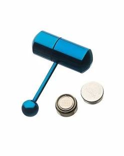 New 🥰 Blue Vibrating Barbell - 14 Gauge 🌟