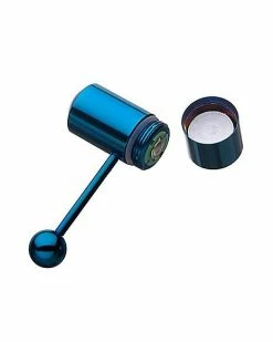 New π₯° Blue Vibrating Barbell - 14 Gauge π 7 New π₯° Blue Vibrating Barbell - 14 Gauge π -Playboy Shop 03623113 c