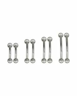 Discount 🔥 Multi-Pack Curved Barbells 4 Pair - 16 Gauge 🔔