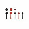 Best deal 🤩 Multi-Pack Black and Red Rose Labret Lip Rings 5 Pack - 16 Gauge ✔️ -Playboy Shop 03624426 a