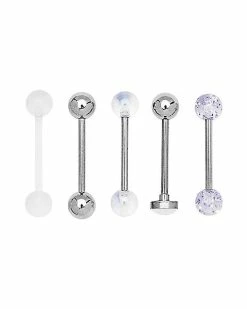 Promo 🔥 Multi-Pack Glow In The Dark Barbells 5 Pack - 14 Gauge 🛒 -Playboy Shop 03625399 b