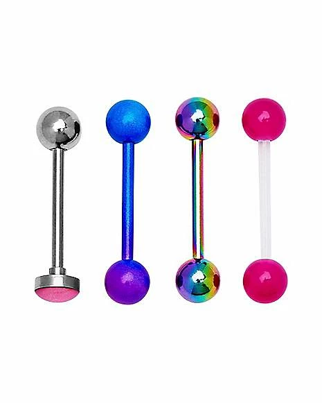 Best Pirce π Multi-Pack Glow In The Dark Barbells 4 Pack - 14 Gauge β 4 Best Pirce π Multi-Pack Glow In The Dark Barbells 4 Pack - 14 Gauge β - Image 2
