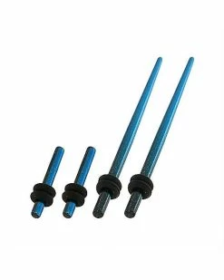 Best reviews of ⌛ Multi-Pack Black and Blue Tapers and Plugs - 2 Pair 🎁