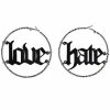Promo 😉 Love Hate Hoop Earrings 👏