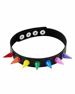 Hot Sale 🔥 Rainbow Spike Collar Choker Necklace 🥰