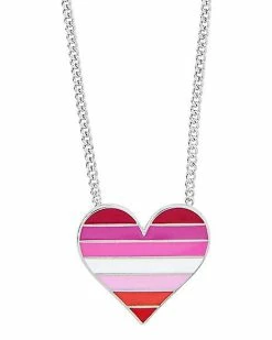 Coupon 🎁 Lesbian Flag Heart Necklace ✨