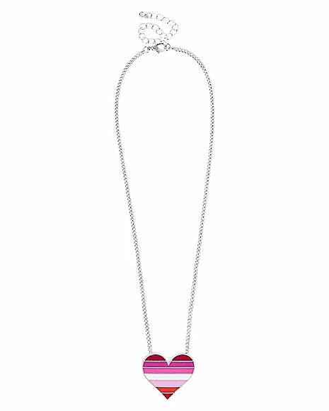 Coupon ๐ Lesbian Flag Heart Necklace โจ 4 Coupon ๐ Lesbian Flag Heart Necklace โจ - Image 2