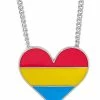 Deals 😉 Pansexual Pride Heart Necklace ✨ -Playboy Shop 03627544 a