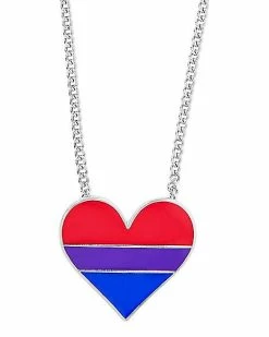 Hot Sale 😍 Bisexual Pride Heart Necklace 🥰