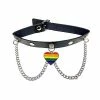 New π― Rainbow Heart Pride Chain Choker Necklace π₯° 1 New π― Rainbow Heart Pride Chain Choker Necklace π₯° -Playboy Shop 03628443 a