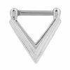 New 😉 Silvertone Triangle Septum Ring - 16 Gauge 🧨 -Playboy Shop 03639697 a