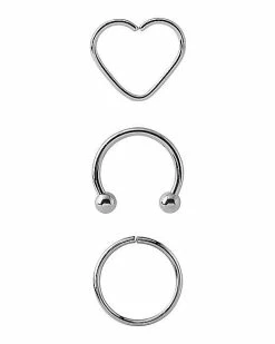 Discount 👏 Multi-Pack Cartilage Hoops 3 Pack - 16 Gauge ✨