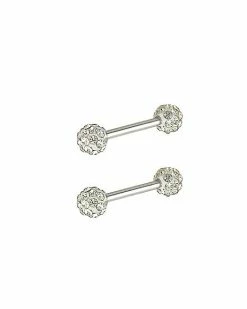 Discount 🔔 CZ Nipple Barbells - 14 Gauge 👍 -Playboy Shop 03640059 b